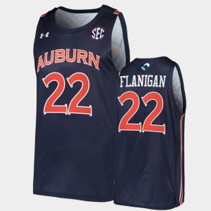 Men's Auburn Tigers #22 Allen Flanigan Navy 2022 Together College Basketball Jersey 343469-992