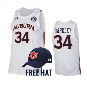 Men's Auburn Tigers #34 Charles Barkley White Alumni College Basketball Jersey 687440-675