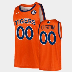 Men's Auburn Tigers #00 Custom Orange Unite As One College Basketball Jersey 240156-678