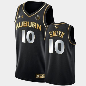 Men's Auburn Tigers #10 Jabari Smith Jr. Black 2022 NBA Draft Golden Edition Jersey 171905-745