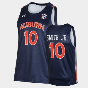 Men's Auburn Tigers #10 Jabari Smith Jr. Navy College Basketball Jersey 451661-253