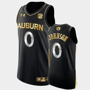 Men's Auburn Tigers #0 K.D. Johnson Black 2022 College Basketball Golden Edition Jersey 559534-531