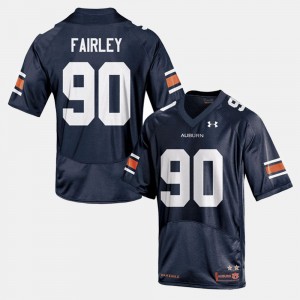 Men's Auburn Tigers #90 Nick Fairley Navy College Football Jersey 862335-411