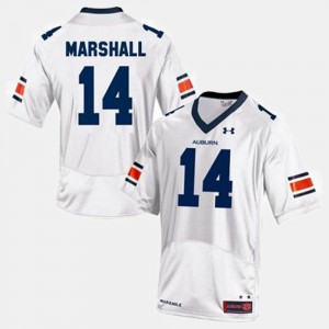 Men's Auburn Tigers #14 Nick Marshall White College Football Jersey 277527-324