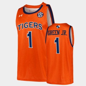 Men's Auburn Tigers #1 Wendell Green Jr. Orange Unite As One College Basketball Jersey 622398-984