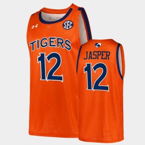 Men's Auburn Tigers #12 Zep Jasper Orange Unite As One College Basketball Jersey 885671-719
