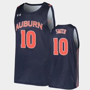 Men's Auburn Tigers #10 Jabari Smith Jr. Navy 2022 NBA Draft top prospect Replica College Basketball Jersey 808309-453