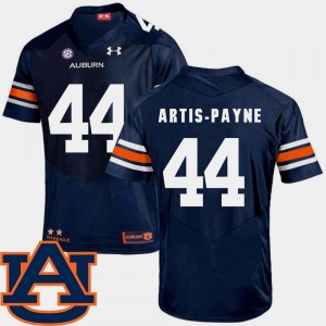 Men's Auburn Tigers #44 Cameron Artis-Payne Navy SEC Patch Replica College Football Jersey 695203-223