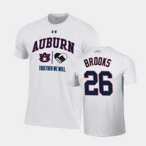Men's Auburn Tigers #26 Dylan Brooks White Together We Will Performance T-Shirt 778251-481