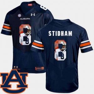 Men's Auburn Tigers #8 Jarrett Stidham Navy Football Pictorial Fashion Jersey 926313-414
