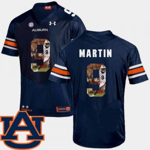 Men's Auburn Tigers #9 Kam Martin Navy Football Pictorial Fashion Jersey 865903-409