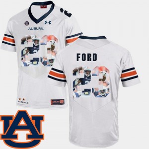 Men's Auburn Tigers #23 Rudy Ford White Football Pictorial Fashion Jersey 282516-514