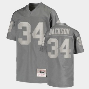 Men's Auburn Tigers #34 Bo Jackson Charcoal Retired Player Replica Jersey 209781-972