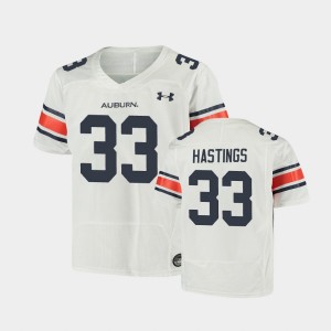 Youth Auburn Tigers #33 Will Hastings White Football Replica Jersey 458678-575